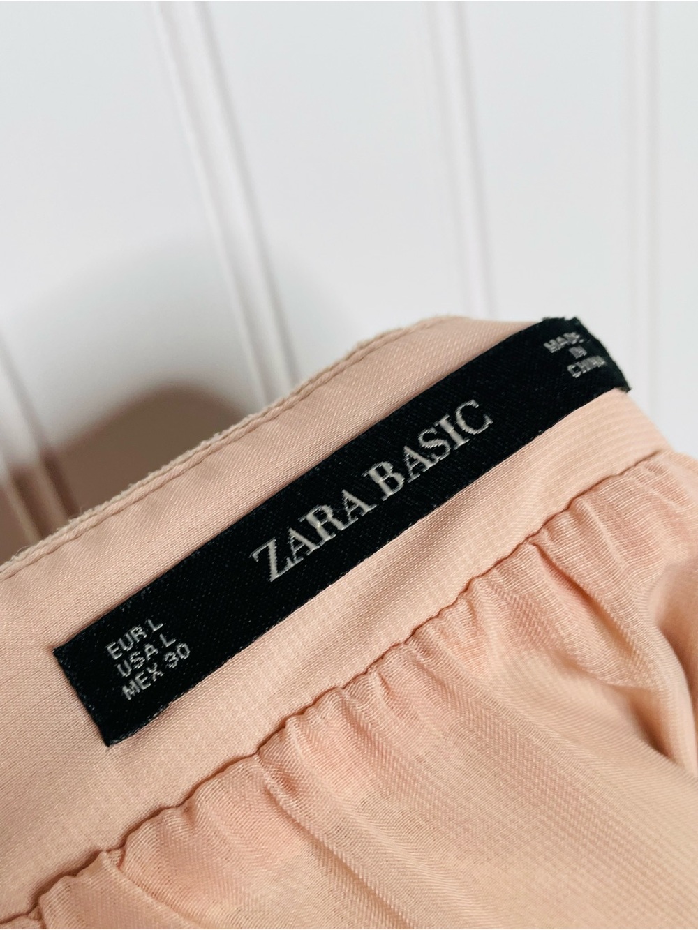 Zara Basic Faux Suede Chiffon Pleated Skirt - Picture 7 of 8